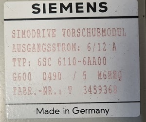 SIMODRIVE VORSCHUBMODUL 6 /12 A, gebraucht