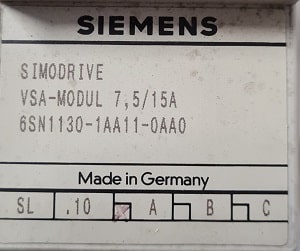 Simodrive , VSA Modul 7,5 / 15 A, gebraucht
