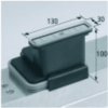 Blocksauger VCBL-K2-L-LED,   130 x 30 x 100 (längs) / IMA Artikel-Nr. 10754110
